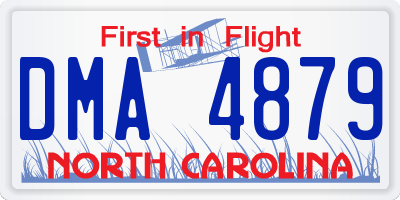 NC license plate DMA4879