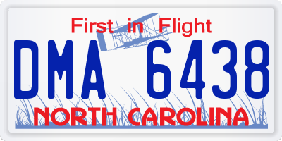 NC license plate DMA6438