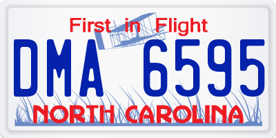 NC license plate DMA6595
