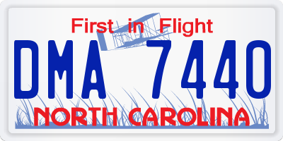 NC license plate DMA7440