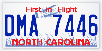 NC license plate DMA7446