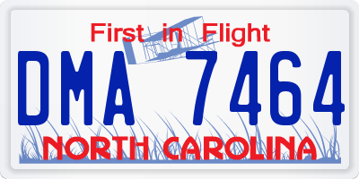 NC license plate DMA7464