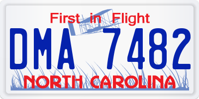 NC license plate DMA7482