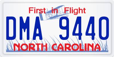 NC license plate DMA9440