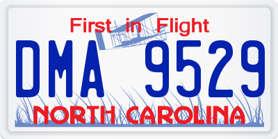 NC license plate DMA9529