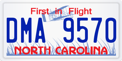 NC license plate DMA9570