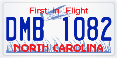 NC license plate DMB1082