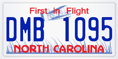NC license plate DMB1095
