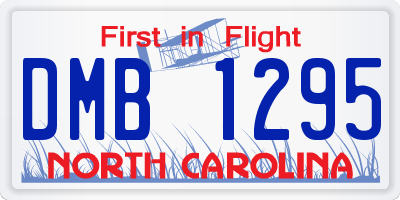 NC license plate DMB1295
