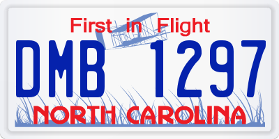 NC license plate DMB1297