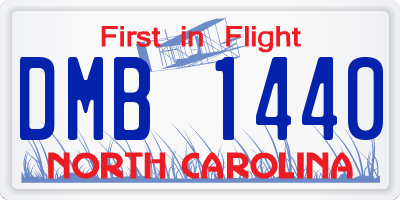 NC license plate DMB1440