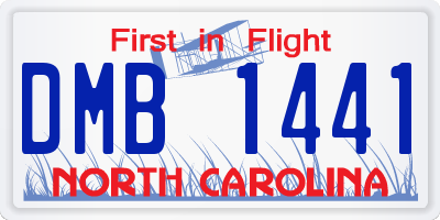 NC license plate DMB1441