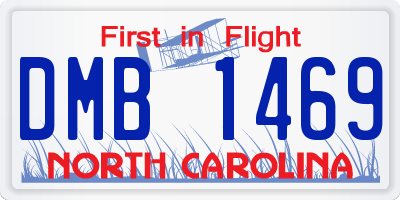 NC license plate DMB1469