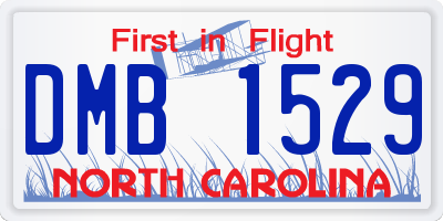 NC license plate DMB1529