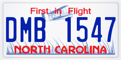 NC license plate DMB1547