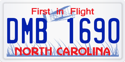 NC license plate DMB1690