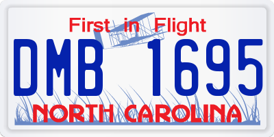 NC license plate DMB1695