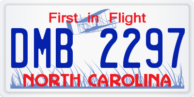 NC license plate DMB2297