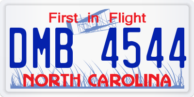 NC license plate DMB4544