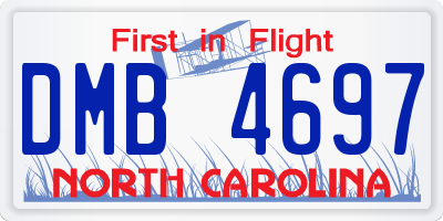 NC license plate DMB4697