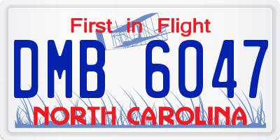 NC license plate DMB6047