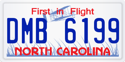 NC license plate DMB6199