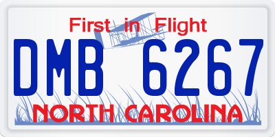 NC license plate DMB6267