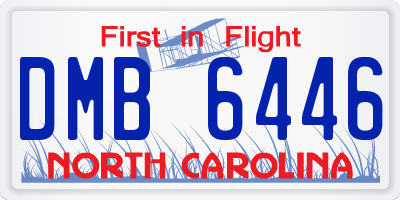 NC license plate DMB6446