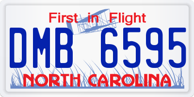 NC license plate DMB6595