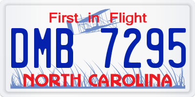 NC license plate DMB7295