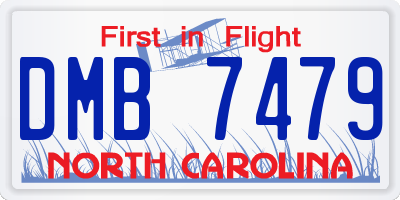 NC license plate DMB7479