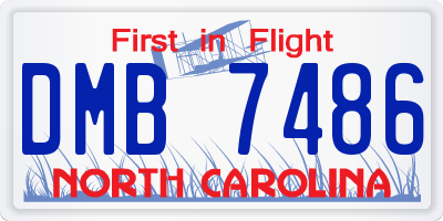 NC license plate DMB7486