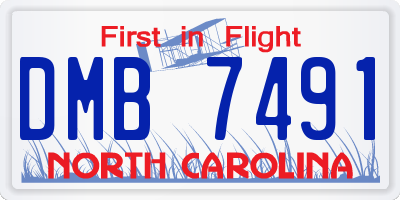 NC license plate DMB7491