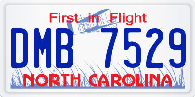 NC license plate DMB7529
