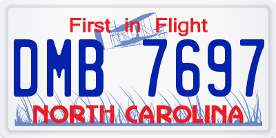 NC license plate DMB7697