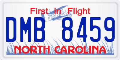 NC license plate DMB8459
