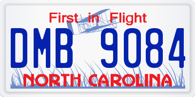 NC license plate DMB9084