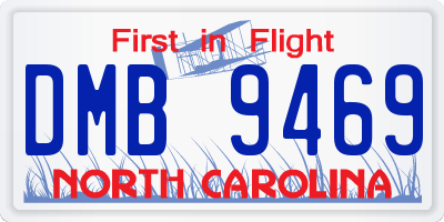 NC license plate DMB9469