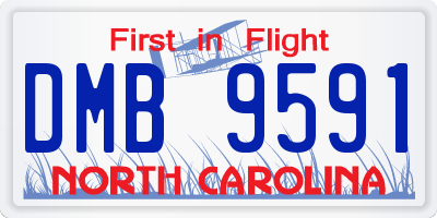 NC license plate DMB9591
