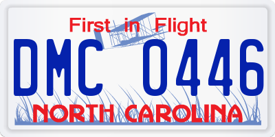 NC license plate DMC0446