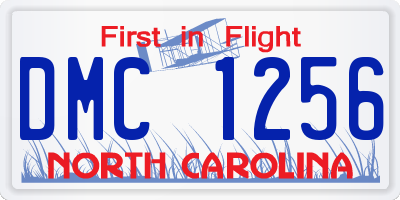 NC license plate DMC1256