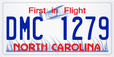 NC license plate DMC1279