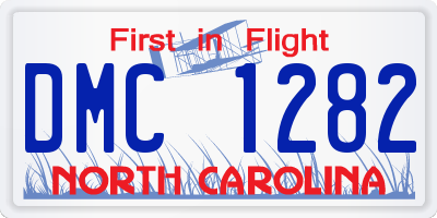 NC license plate DMC1282