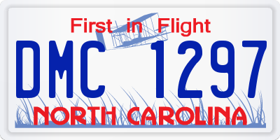 NC license plate DMC1297