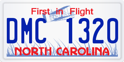 NC license plate DMC1320