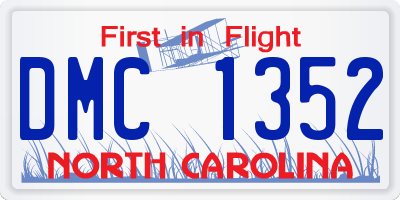 NC license plate DMC1352