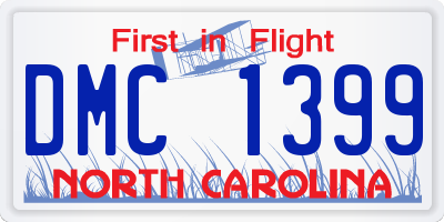 NC license plate DMC1399