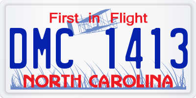 NC license plate DMC1413