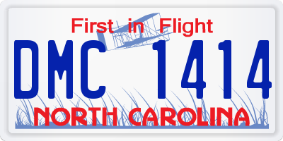 NC license plate DMC1414