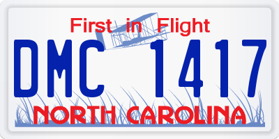 NC license plate DMC1417